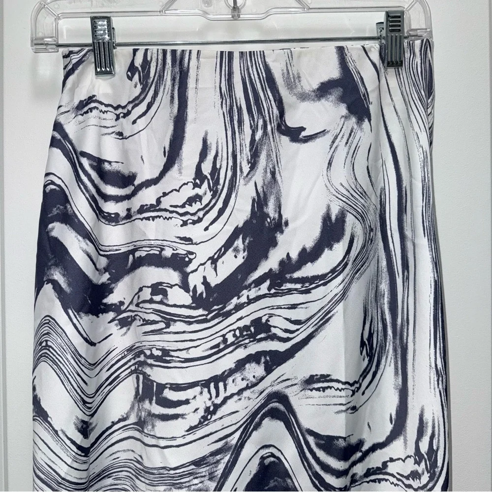 NWOT Target A New Day Ruched Satin Midi High Waisted Slip Skirt